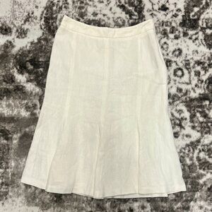 MaxMara Classic Cream A-Line Skirt